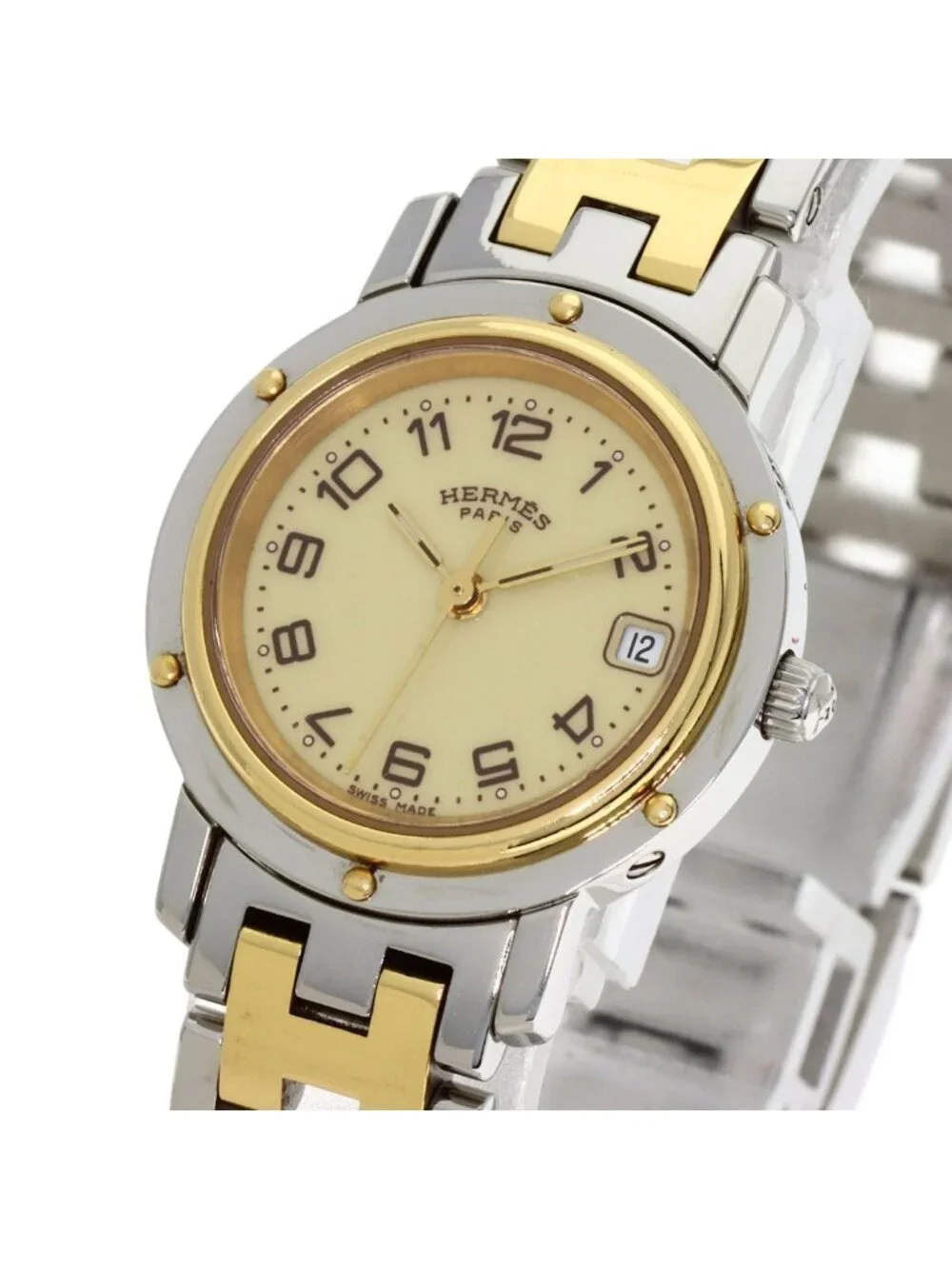 Hermes Clipper Buckle Watch SS